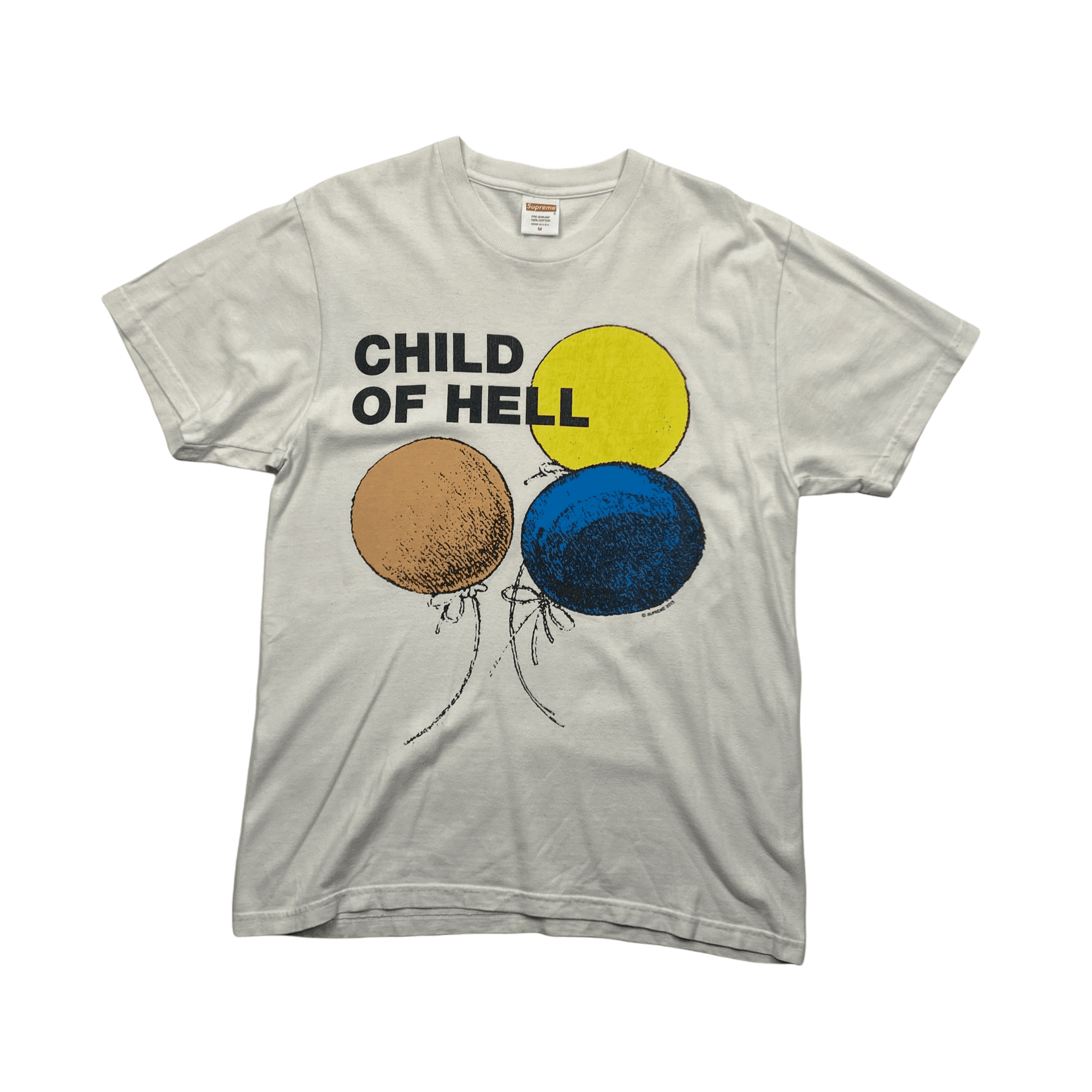 White Supreme FW15 Child Of Hell Tee - Medium - The Streetwear Studio