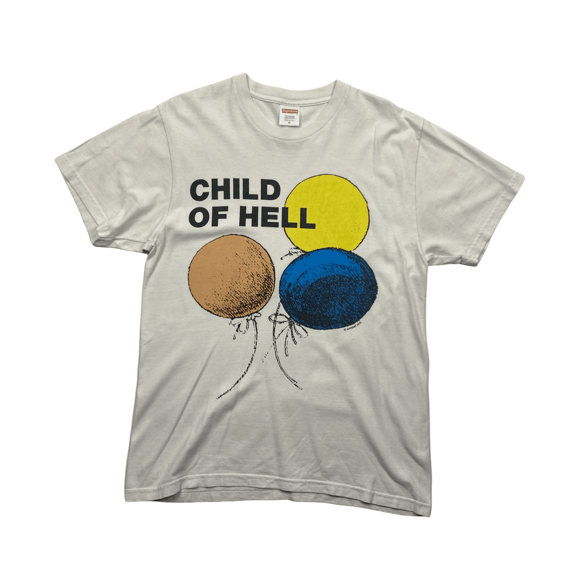 White Supreme FW15 Child Of Hell Tee - Medium - The Streetwear Studio