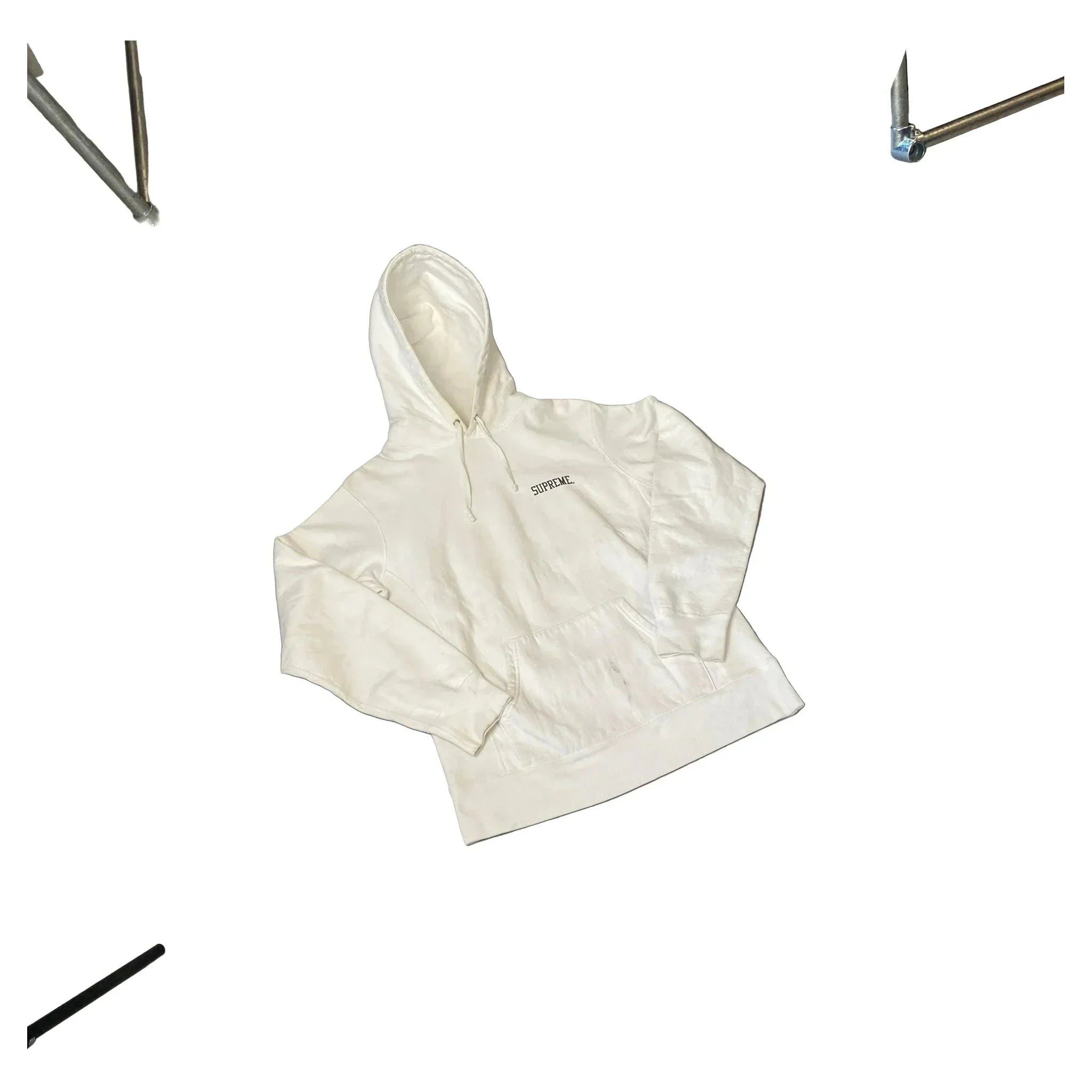 White Supreme Hoodie - S | The Streetwear Studio