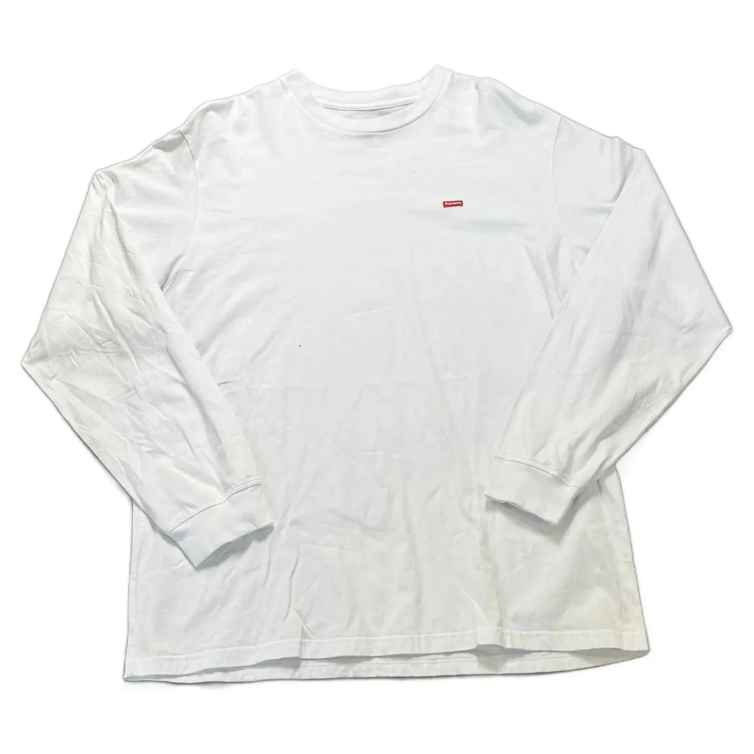 White Supreme Long Sleeve Tee - XL | The Streetwear Studio