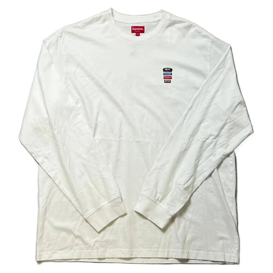 White Supreme Long Sleeve Tee - XL | The Streetwear Studio