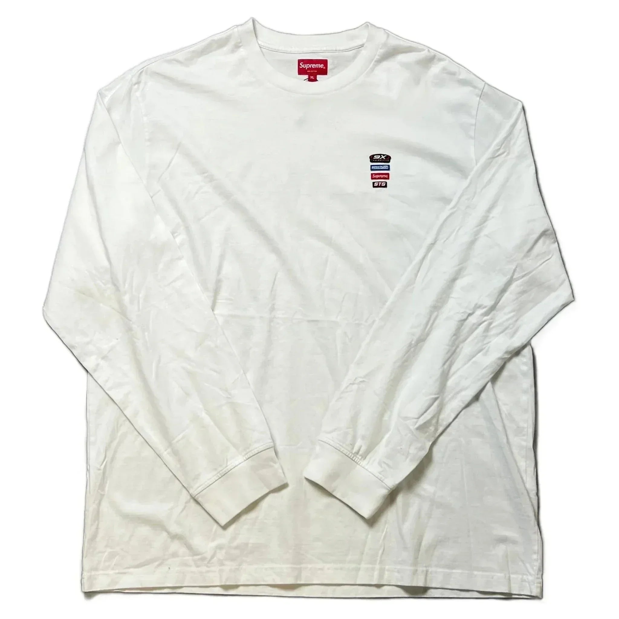 White Supreme Long Sleeve Tee - XL | The Streetwear Studio