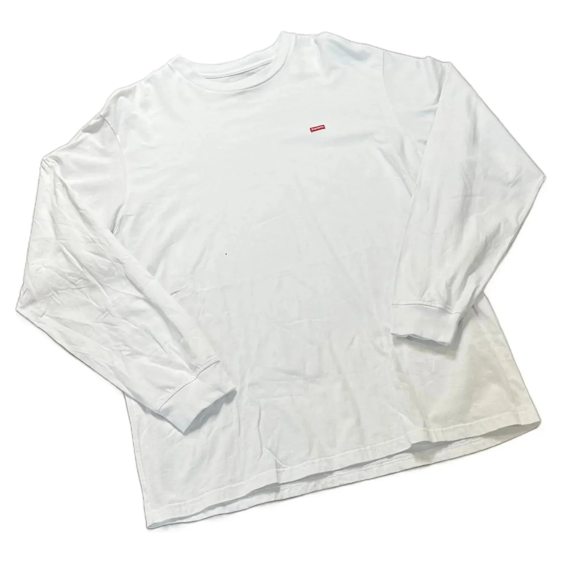 White Supreme Long Sleeve Tee - XL | The Streetwear Studio