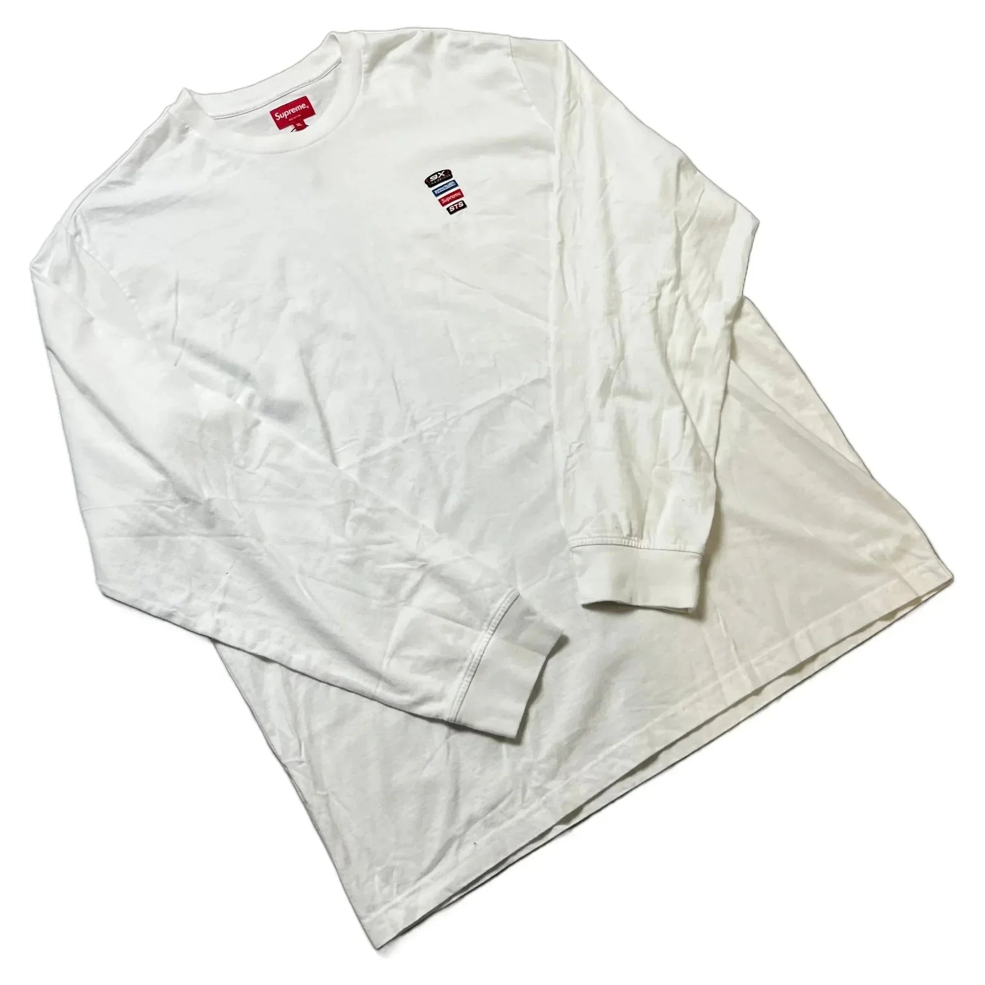 White Supreme Long Sleeve Tee - XL | The Streetwear Studio