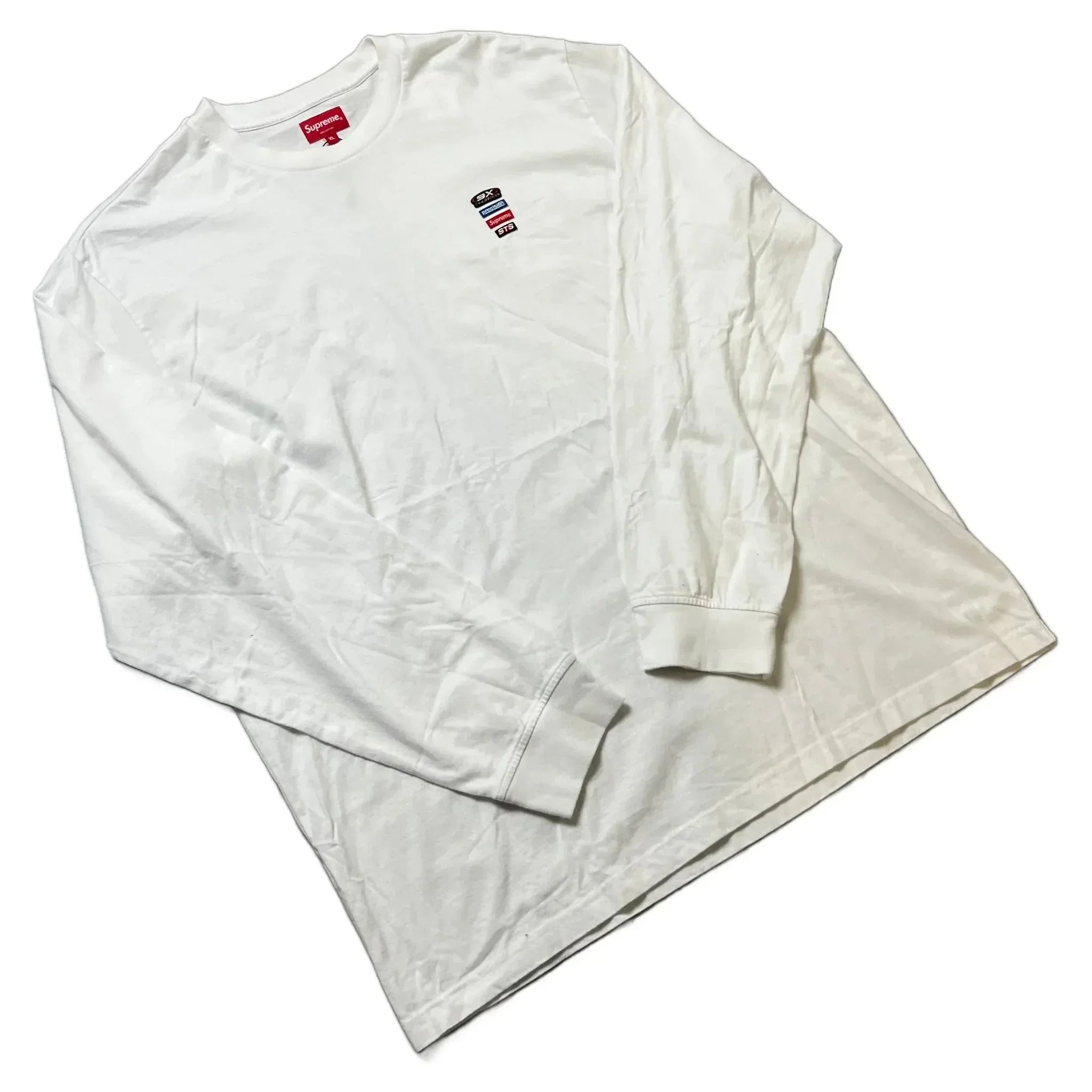 White Supreme Long Sleeve Tee - XL | The Streetwear Studio