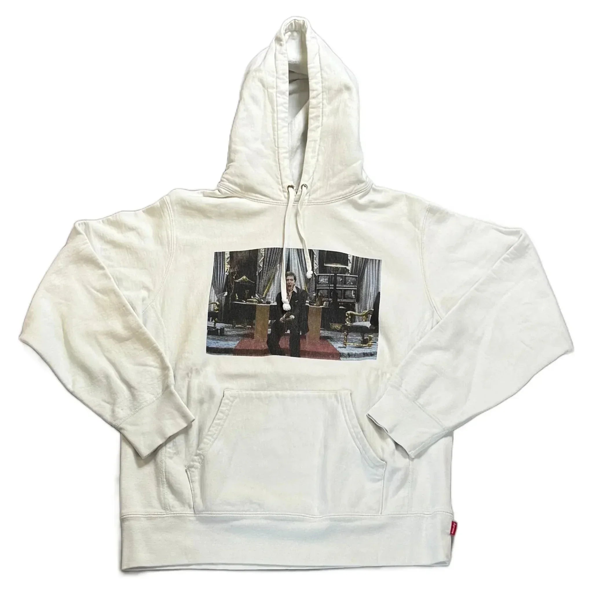 White Supreme Scarface Hoodie - M | The Streetwear Studio