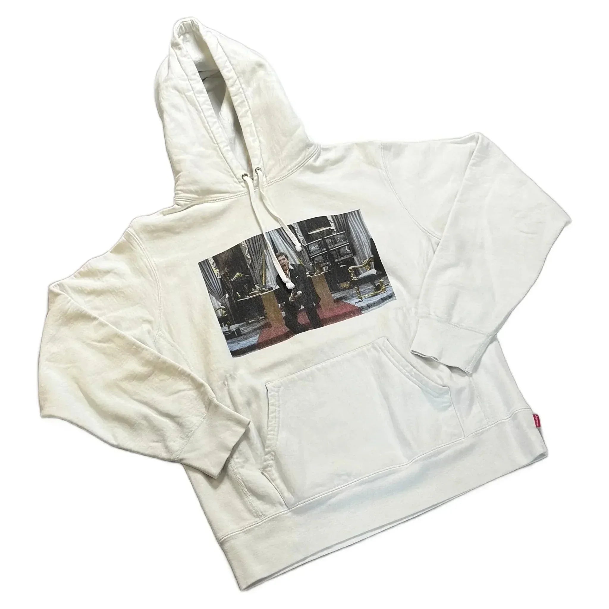 White Supreme Scarface Hoodie - M | The Streetwear Studio