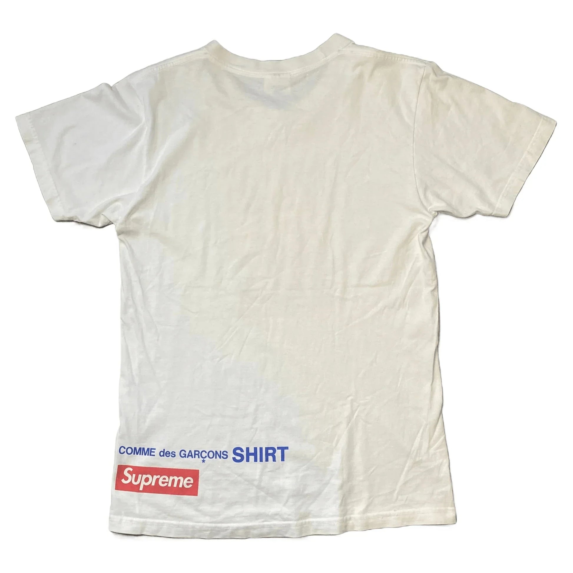 White Supreme x Comme Des Garcons (CDG) Tee - M | The Streetwear Studio