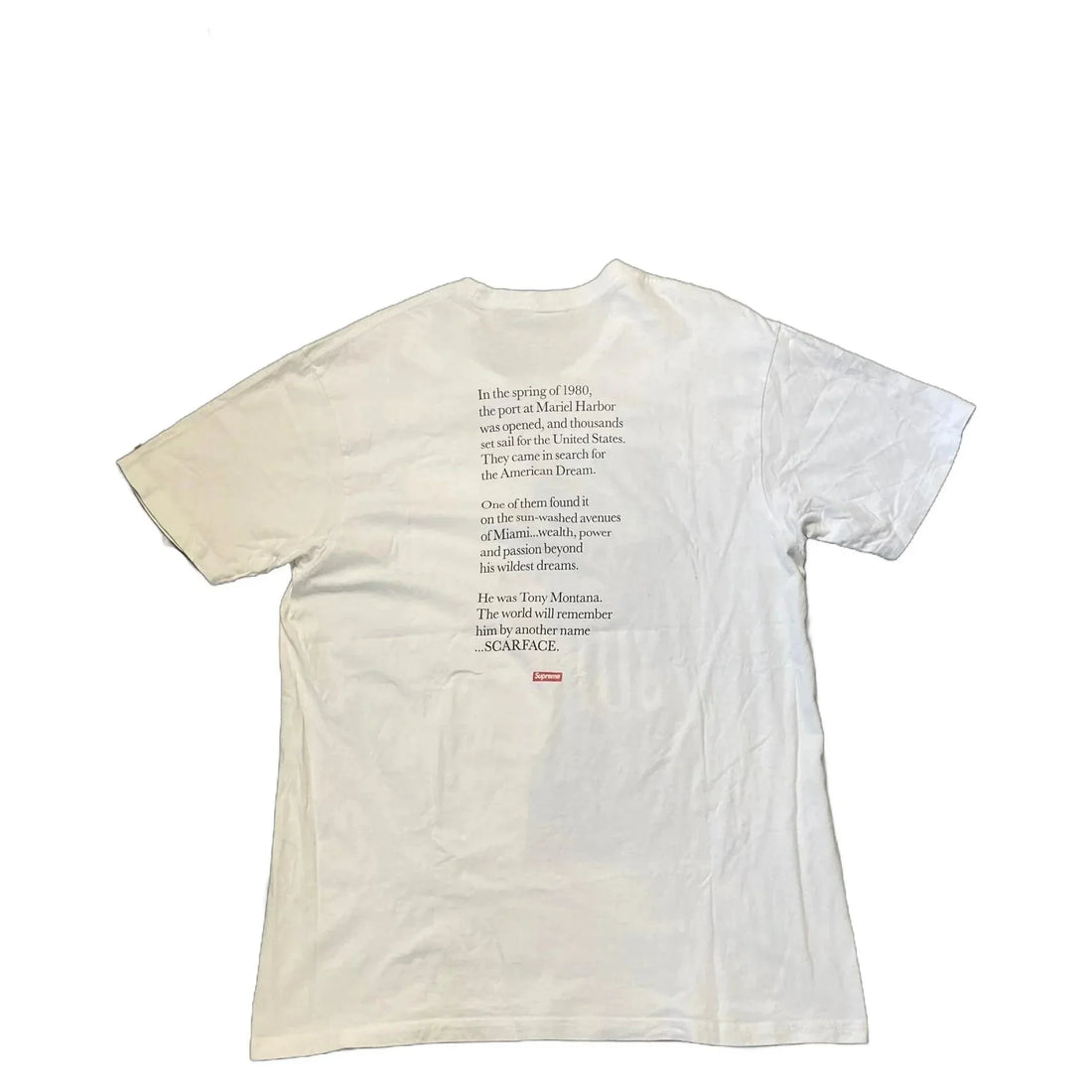 White Supreme x Scarface Tee - L | The Streetwear Studio