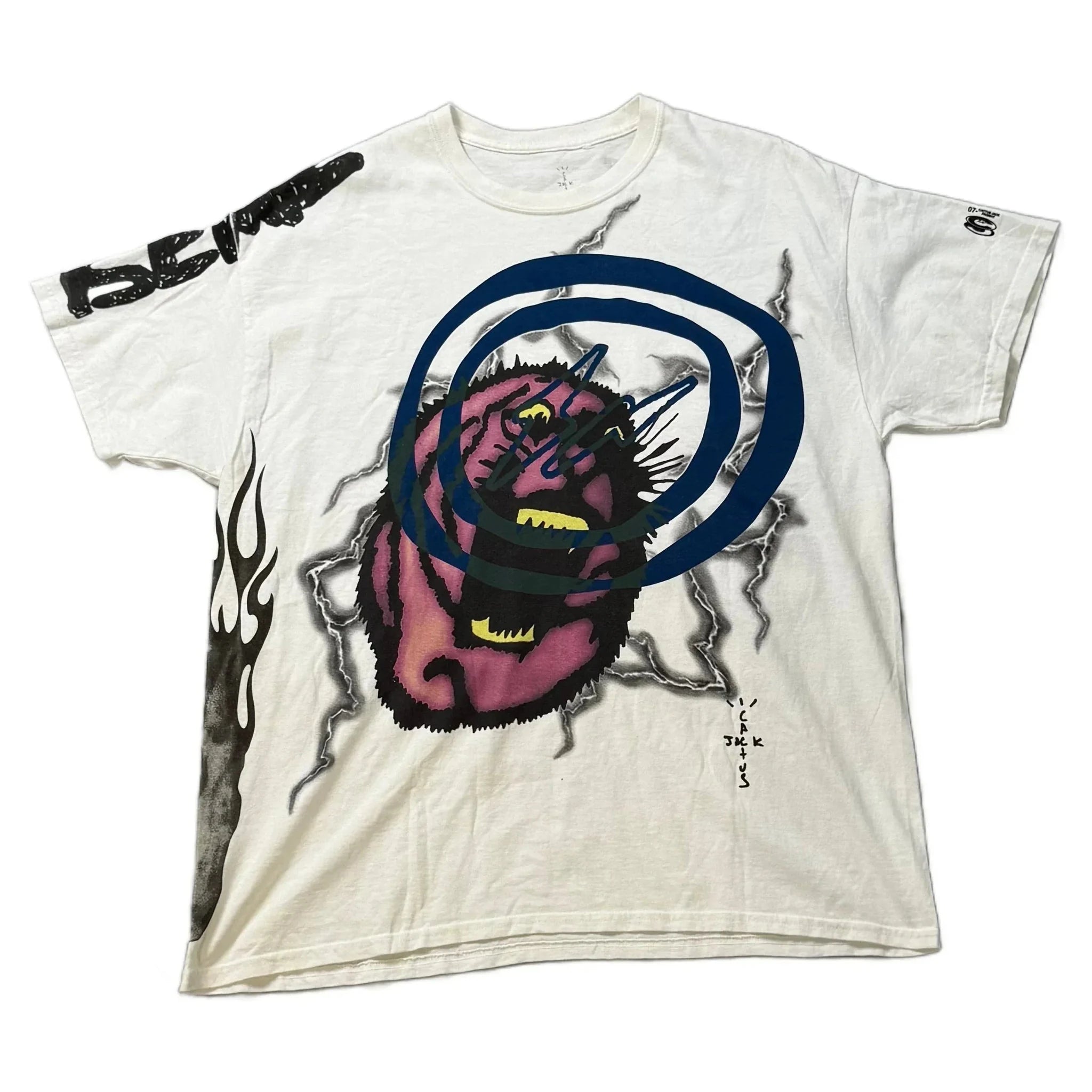 White Travis Scott Tee - L | The Streetwear Studio