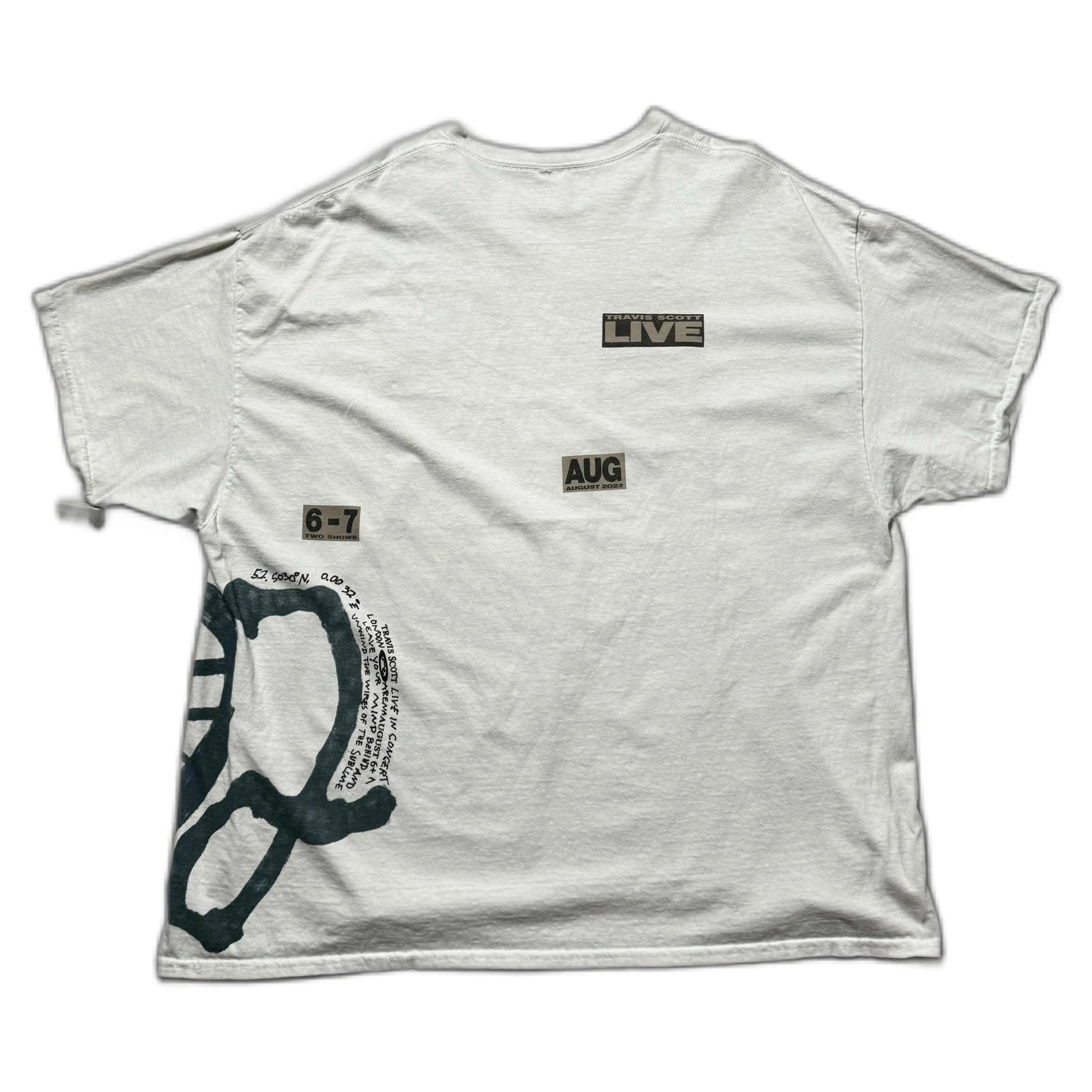 White Travis Scott Tee - XXL | The Streetwear Studio