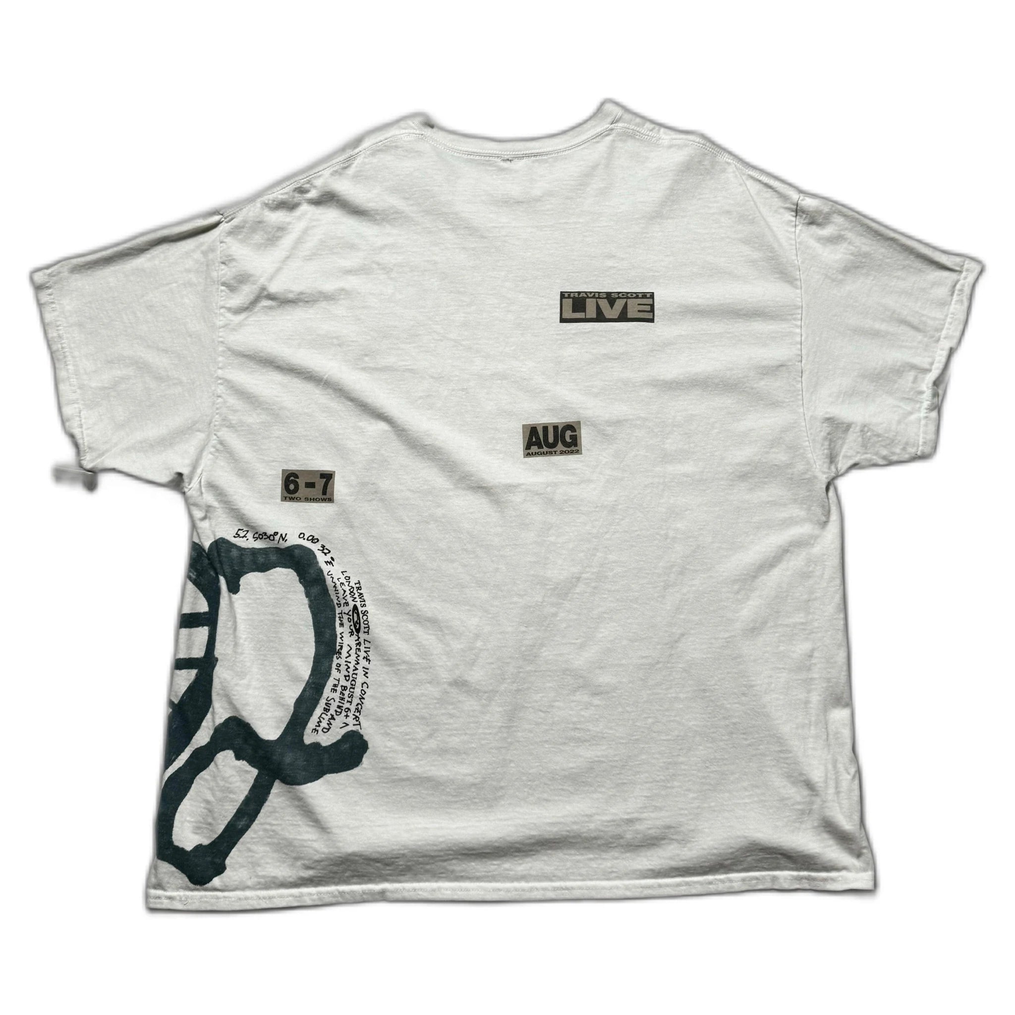 White Travis Scott Tee - XXL | The Streetwear Studio