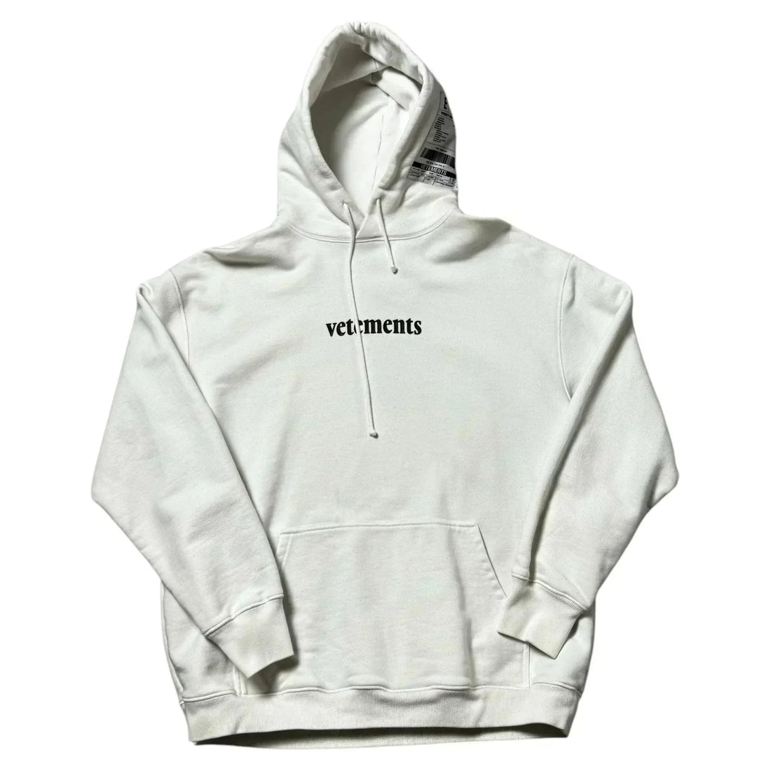 White Vetements Hoodie - L | The Streetwear Studio