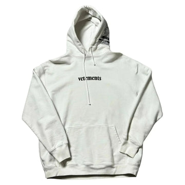 White Vetements Hoodie - L | The Streetwear Studio