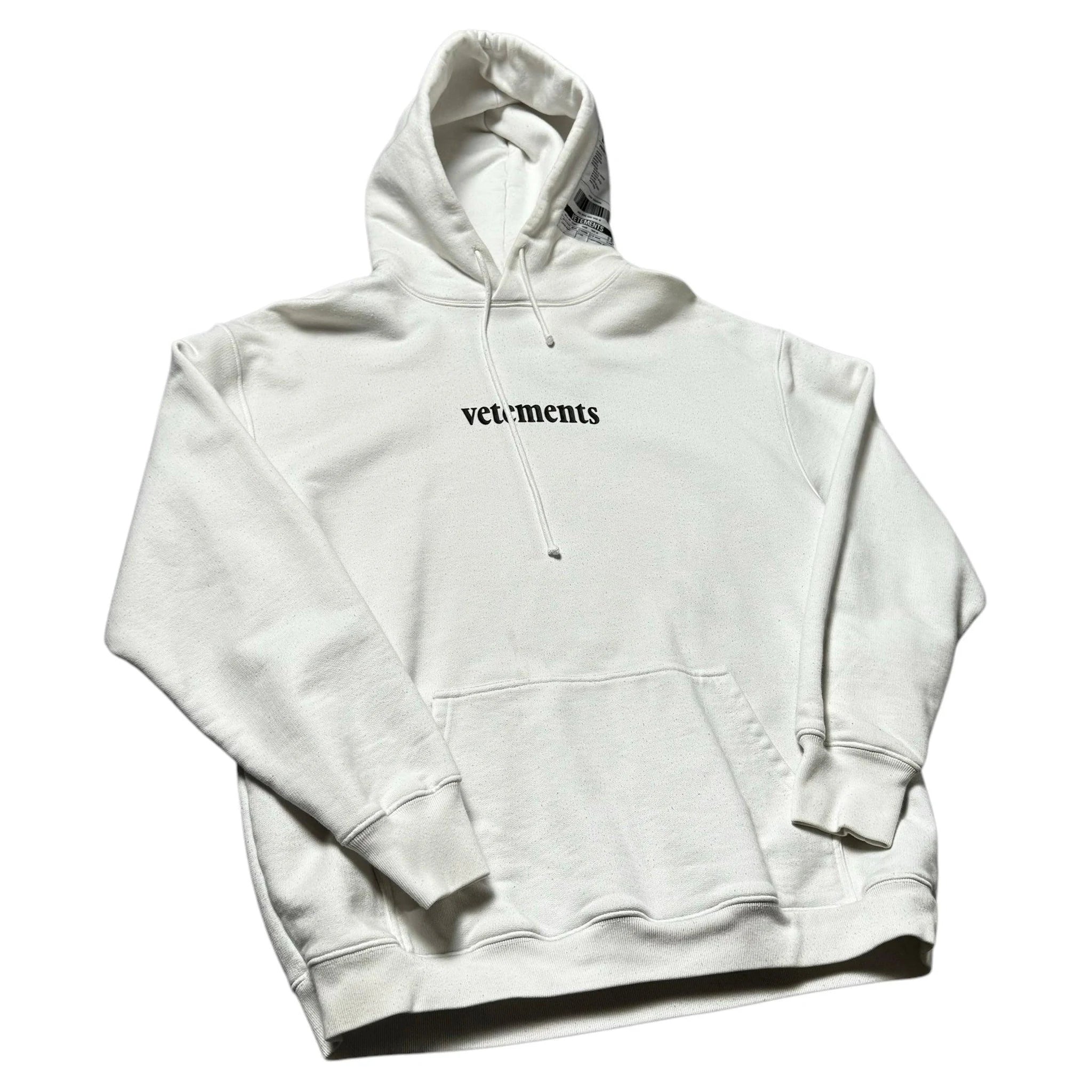 White Vetements Hoodie - L | The Streetwear Studio