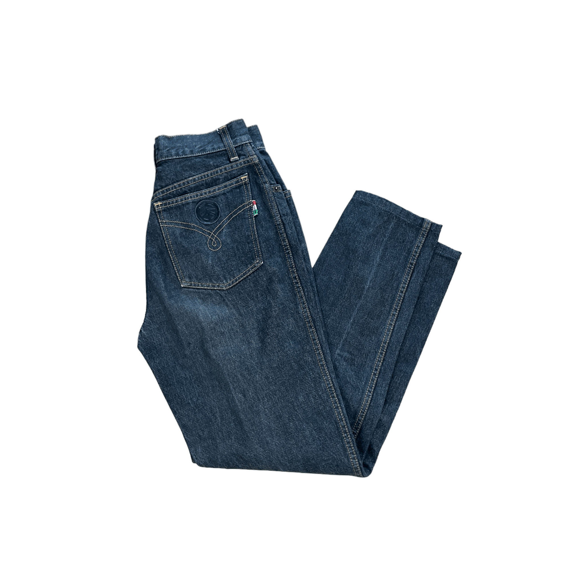 Women’s Vintage 90s Black Moschino Jeans - Size 28 - The Streetwear Studio