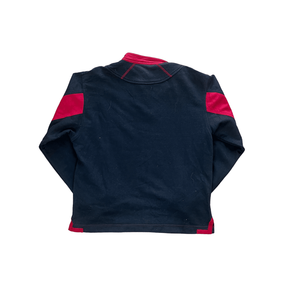 Women’s Vintage 90s Black + Red Nike Sweatshirt - Large - The Streetwear Studio