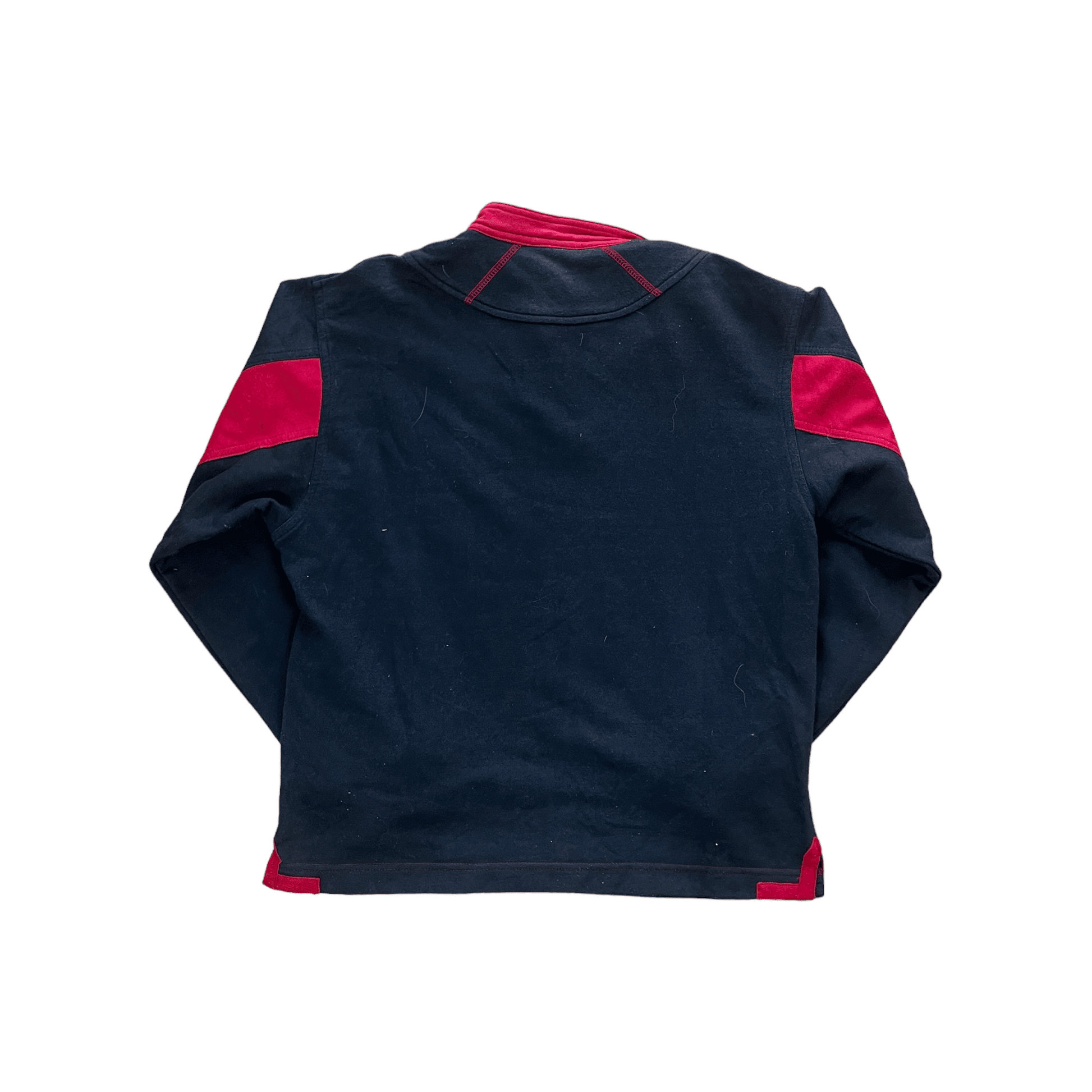 Women’s Vintage 90s Black + Red Nike Sweatshirt - Large - The Streetwear Studio