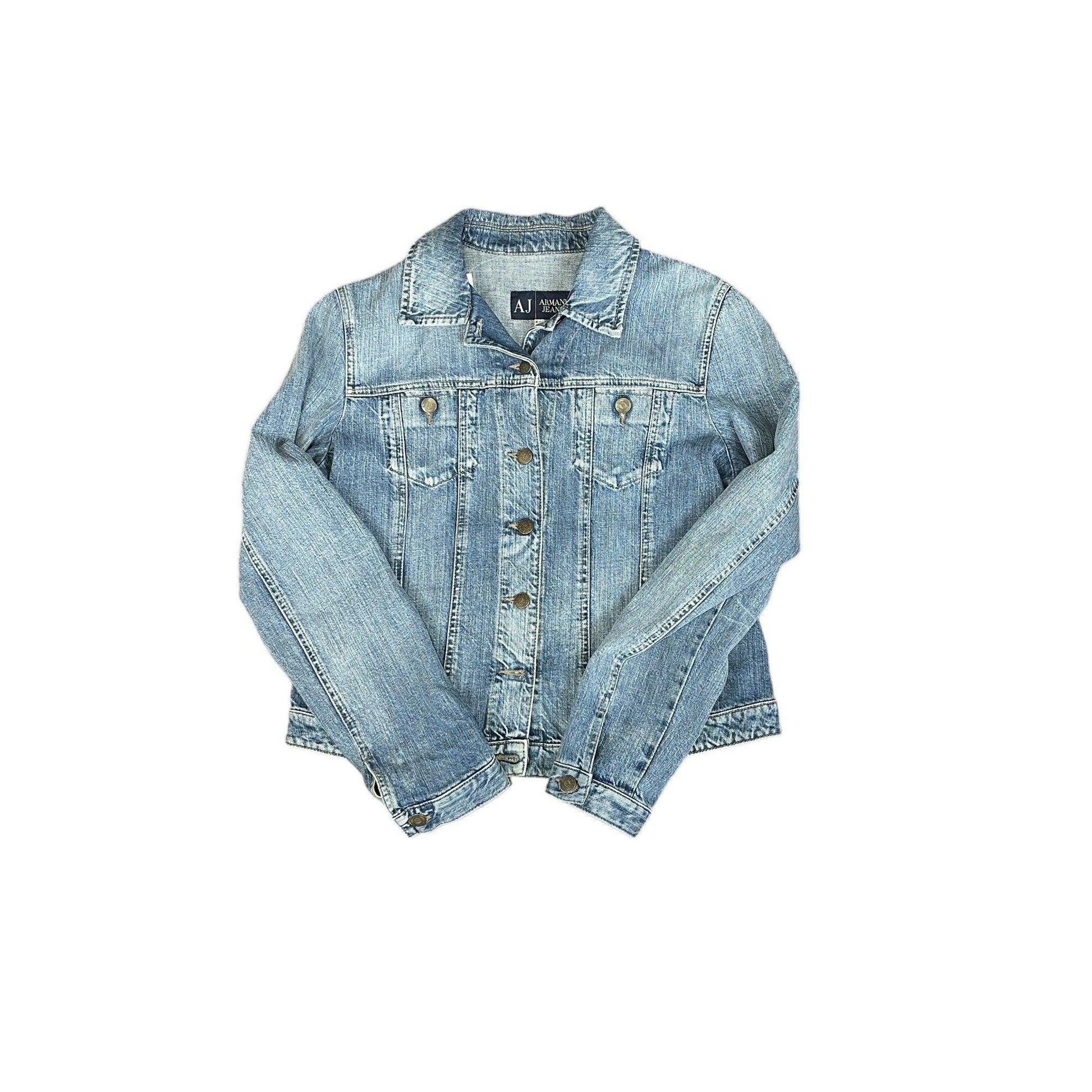 Women's Vintage Armani Jeans Denim Jacket - Small - The Streetwear Studio