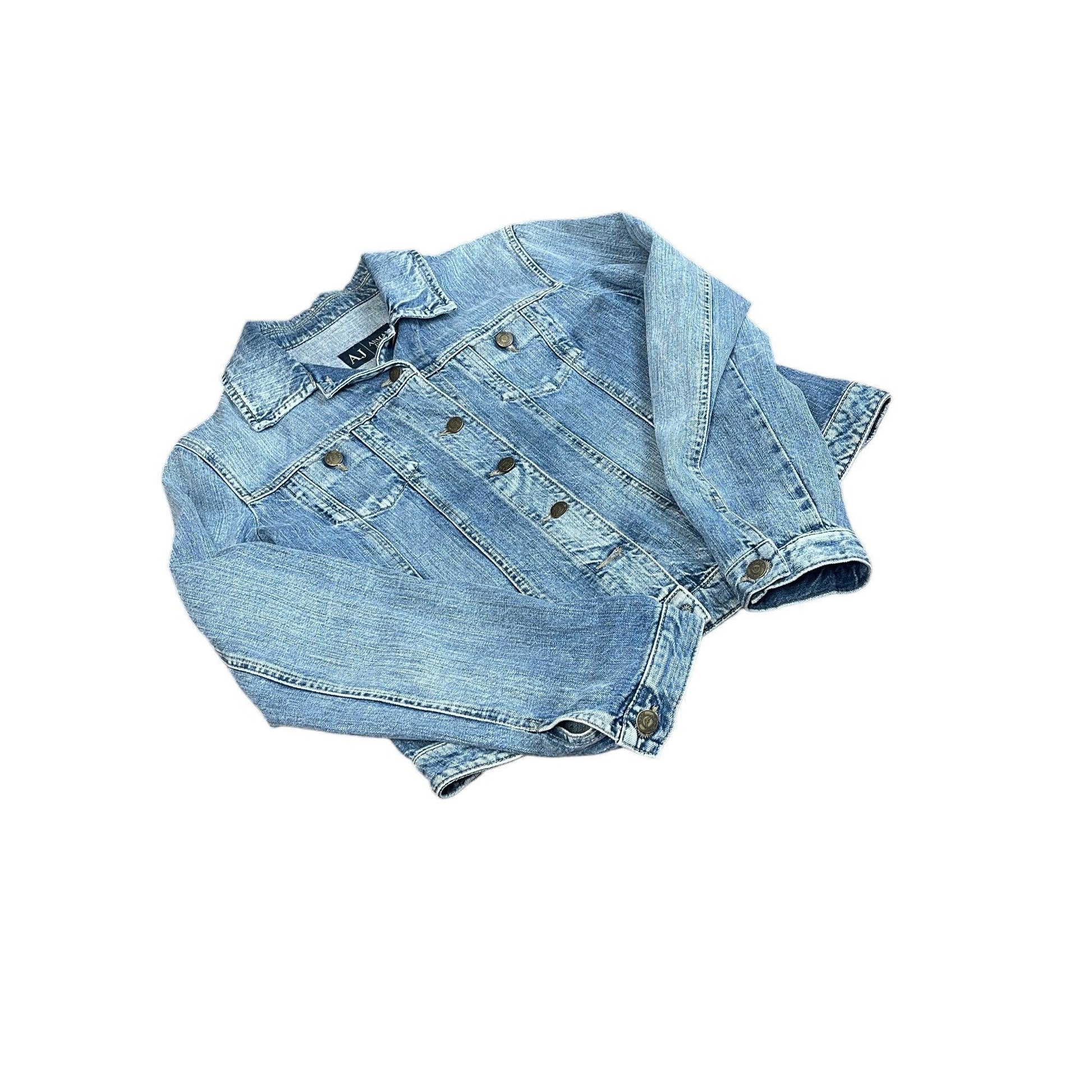 Women's Vintage Armani Jeans Denim Jacket - Small - The Streetwear Studio