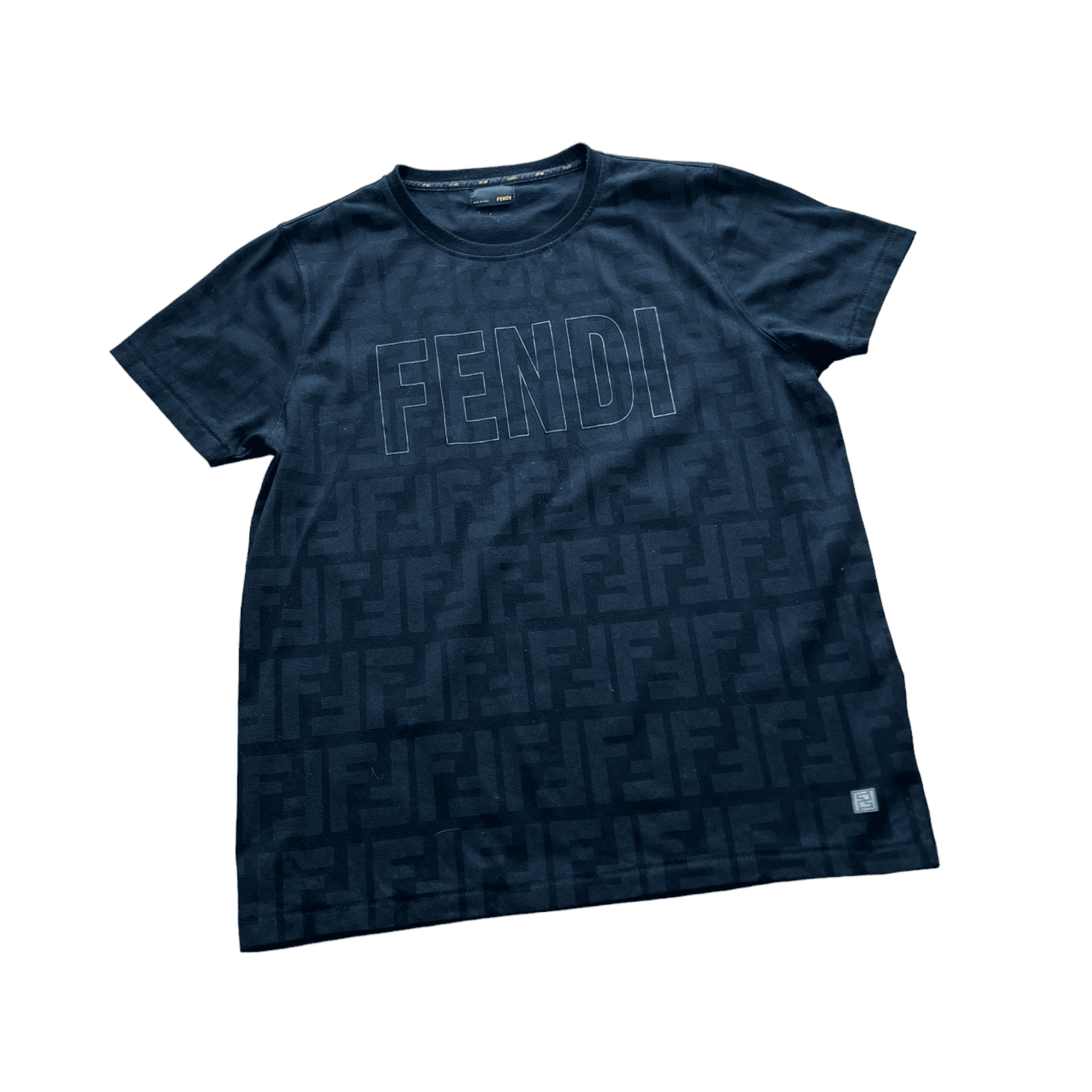 Women’s Vintage Black Fendi Tee - Large - The Streetwear Studio