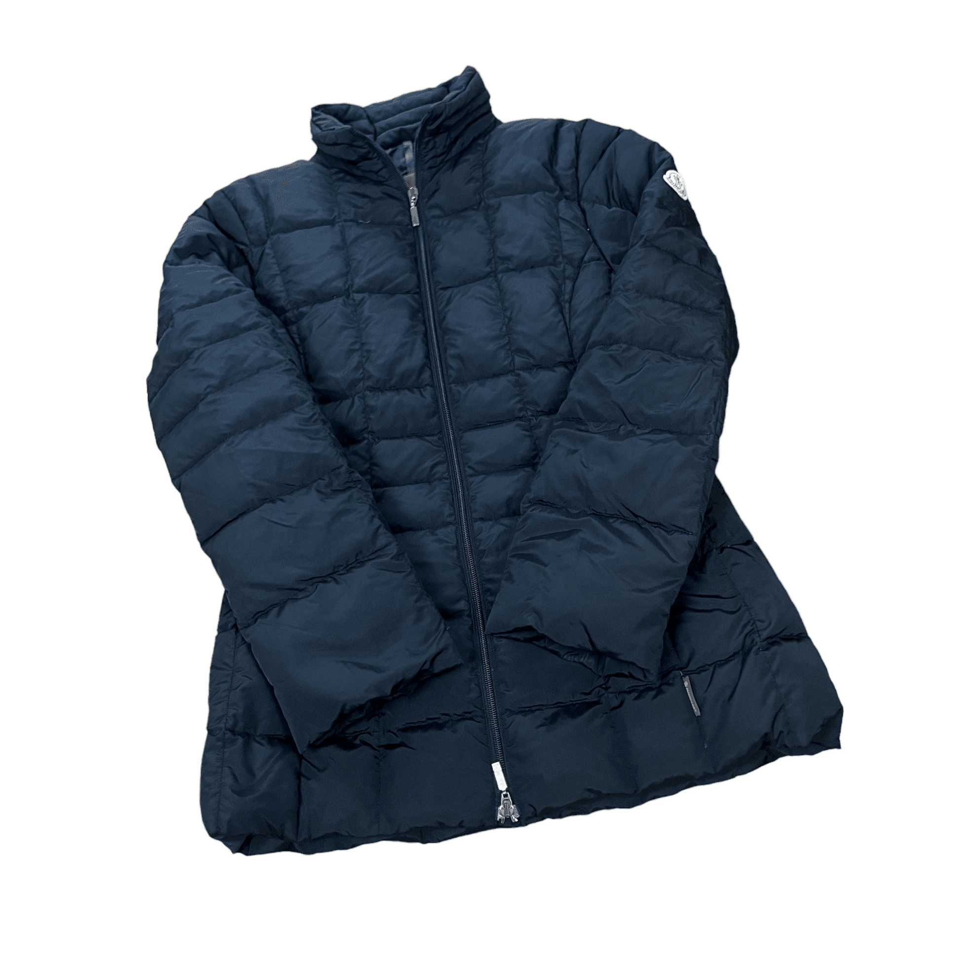 Women’s Vintage Black Moncler Puffer Coat - Small (1) - The Streetwear Studio