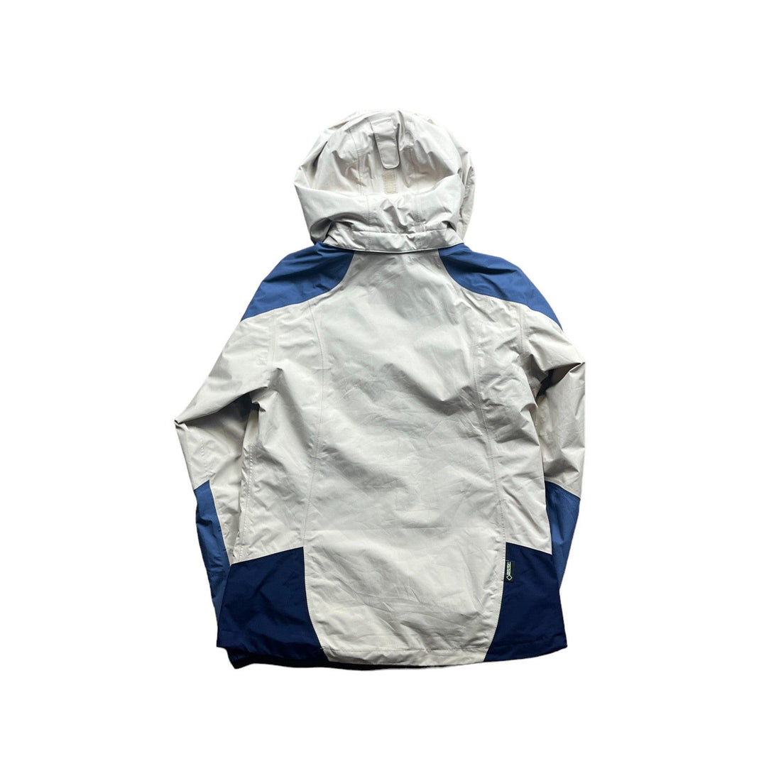 Women’s Vintage Cream + Blue Montbell Waterproof Jacket - Medium - The Streetwear Studio