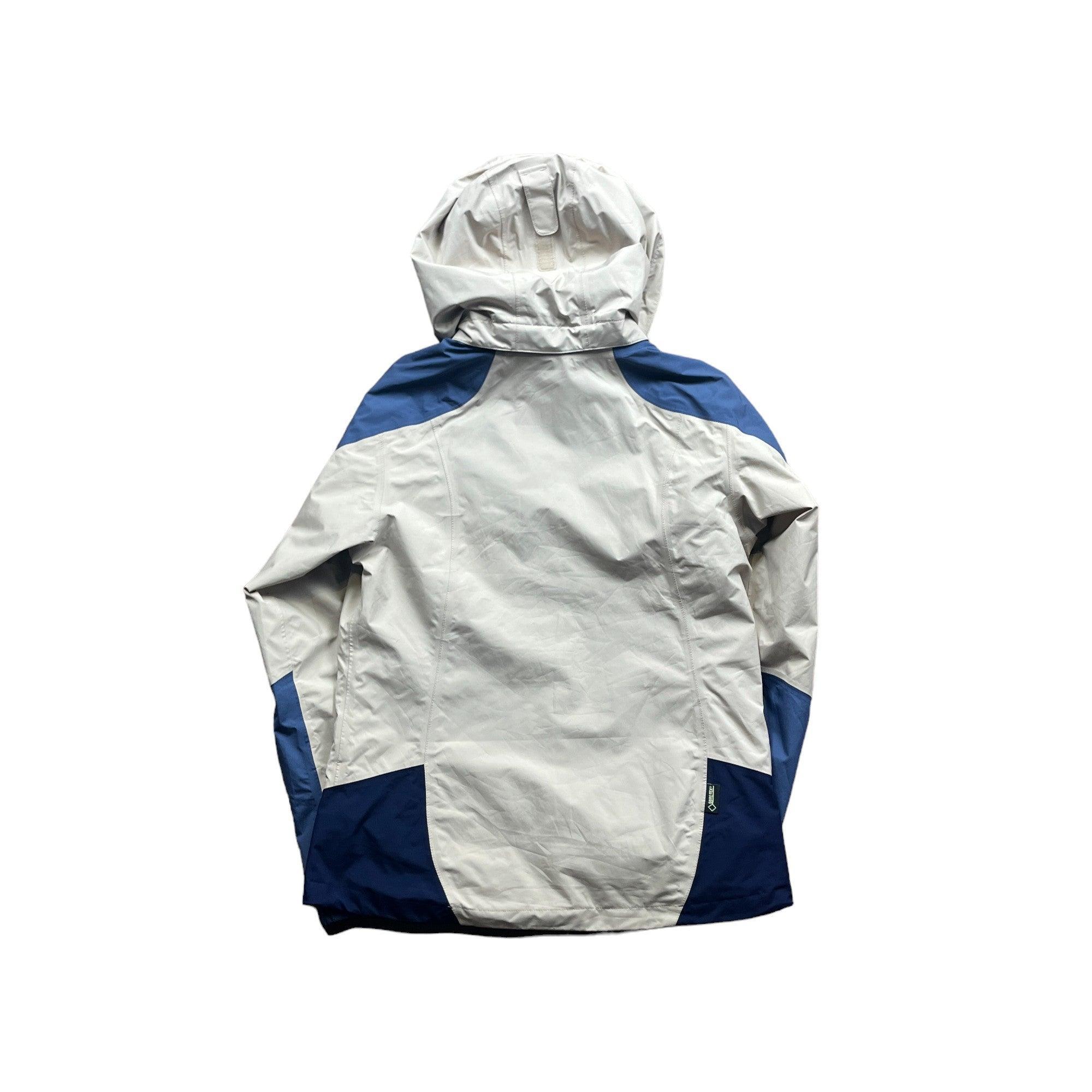 Women’s Vintage Cream + Blue Montbell Waterproof Jacket - Medium - The Streetwear Studio