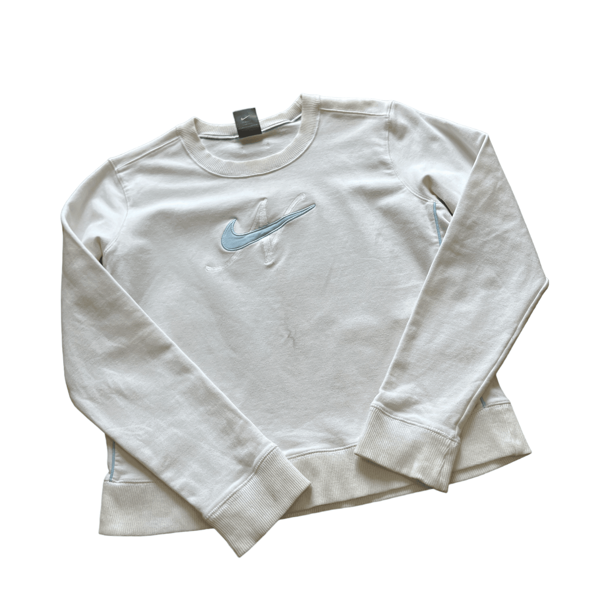 Women’s Vintage White Nike Sweatshirt - Large - The Streetwear Studio