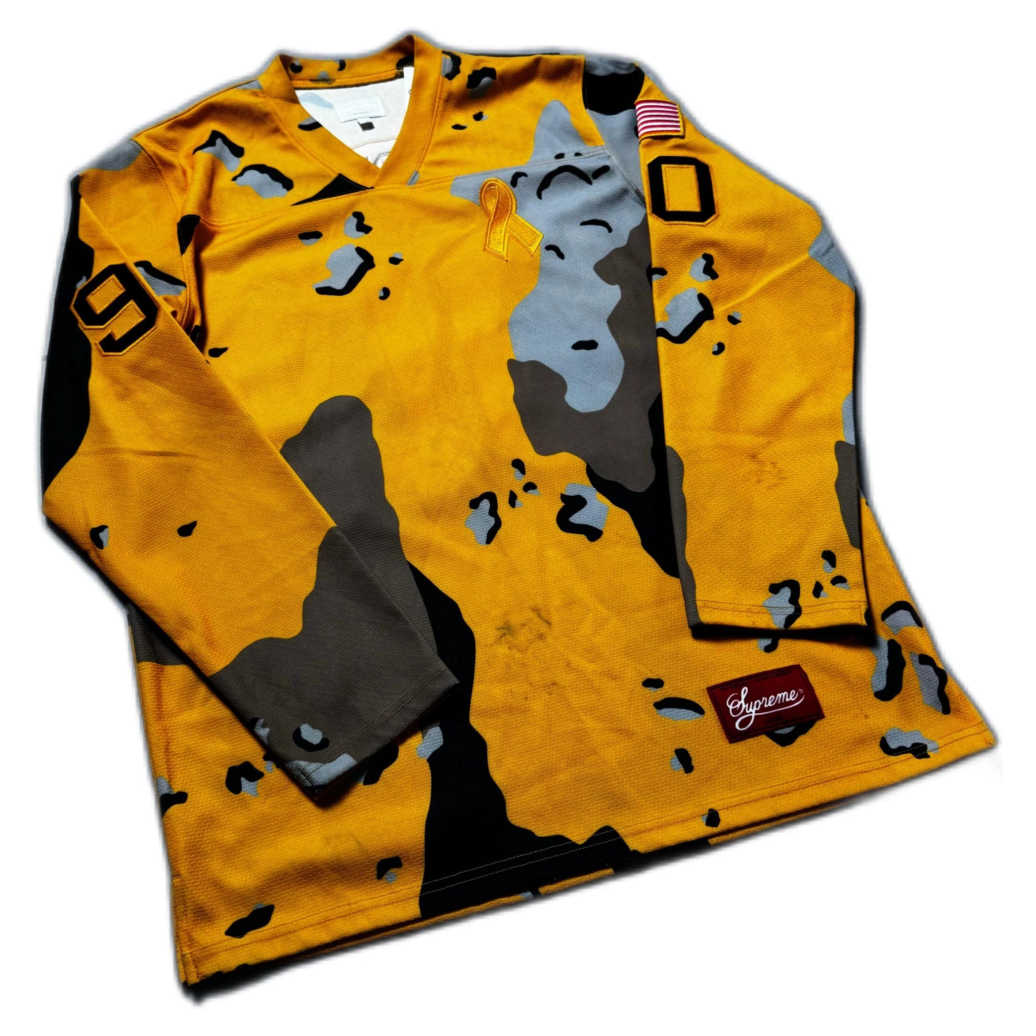 Yellow Camo Supreme Jersey - L | The Streetwear Studio