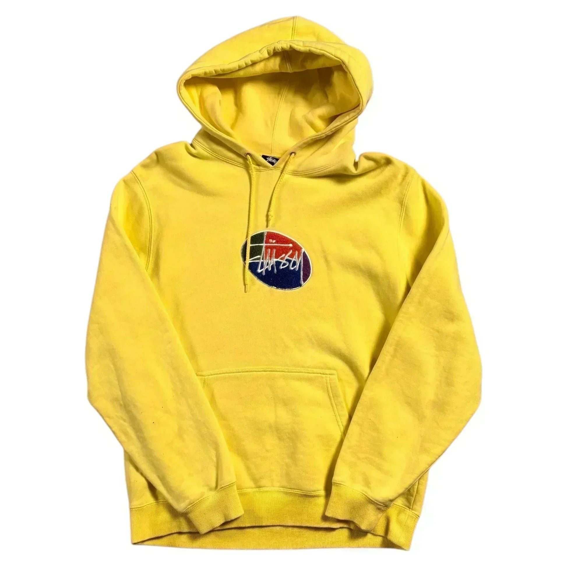 Yellow Stussy Hoodie - L | The Streetwear Studio