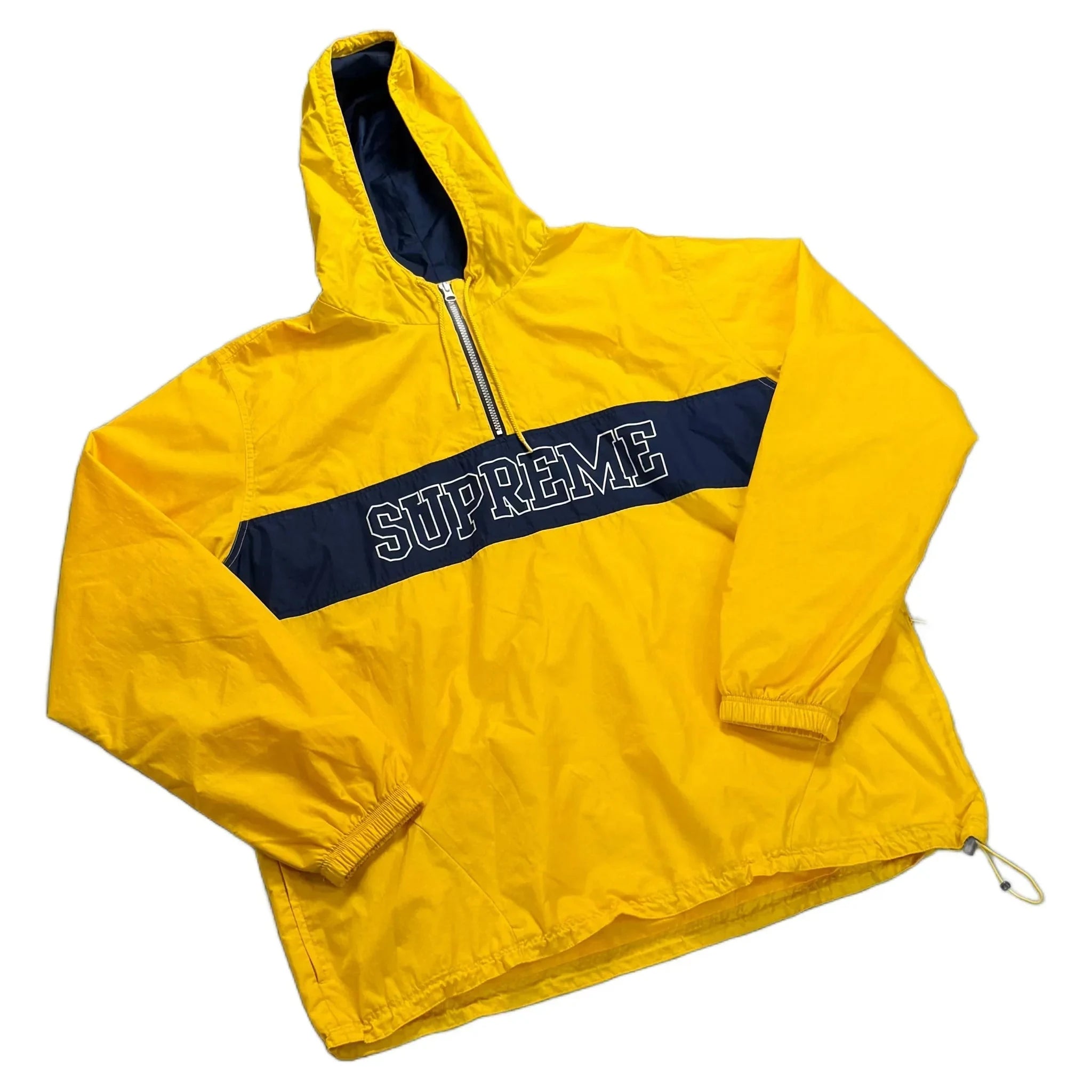 Yellow Supreme 1/4 Zip Jacket - XL | The Streetwear Studio