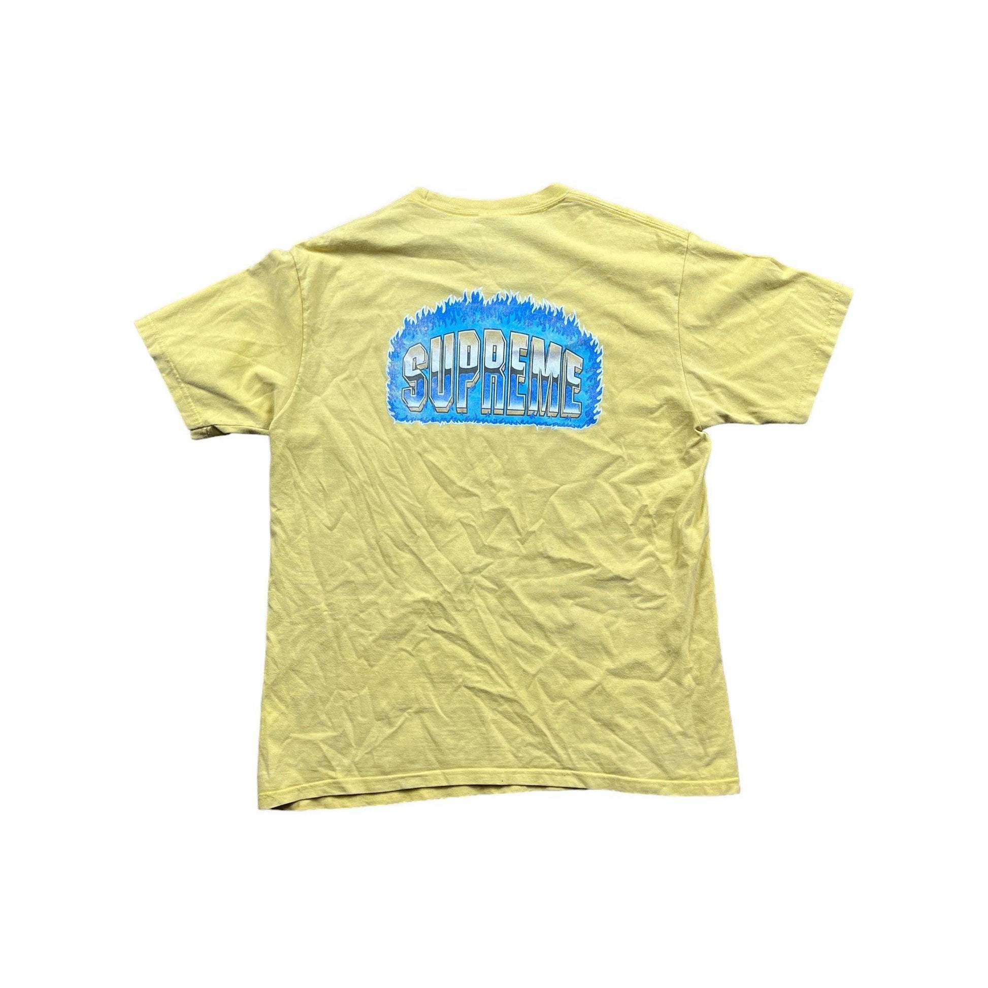 Yellow Supreme Tee - Large - The Streetwear Studio