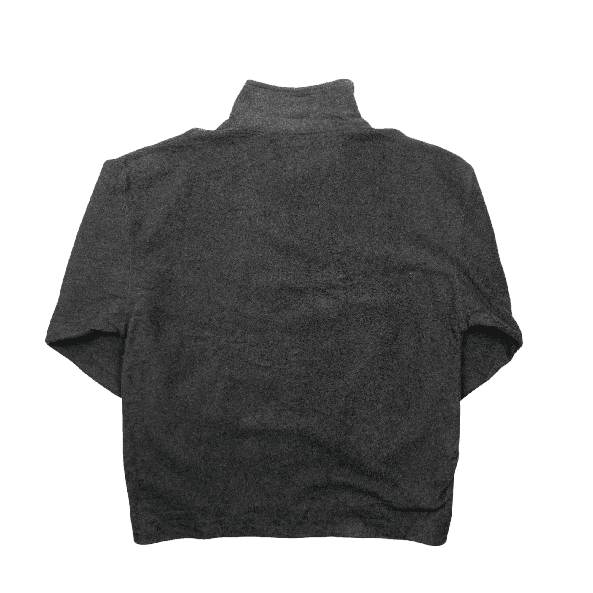 Vintage 90s Grey Fila Spell-Out Quarter Zip Fleece - Extra Large - The Streetwear Studio